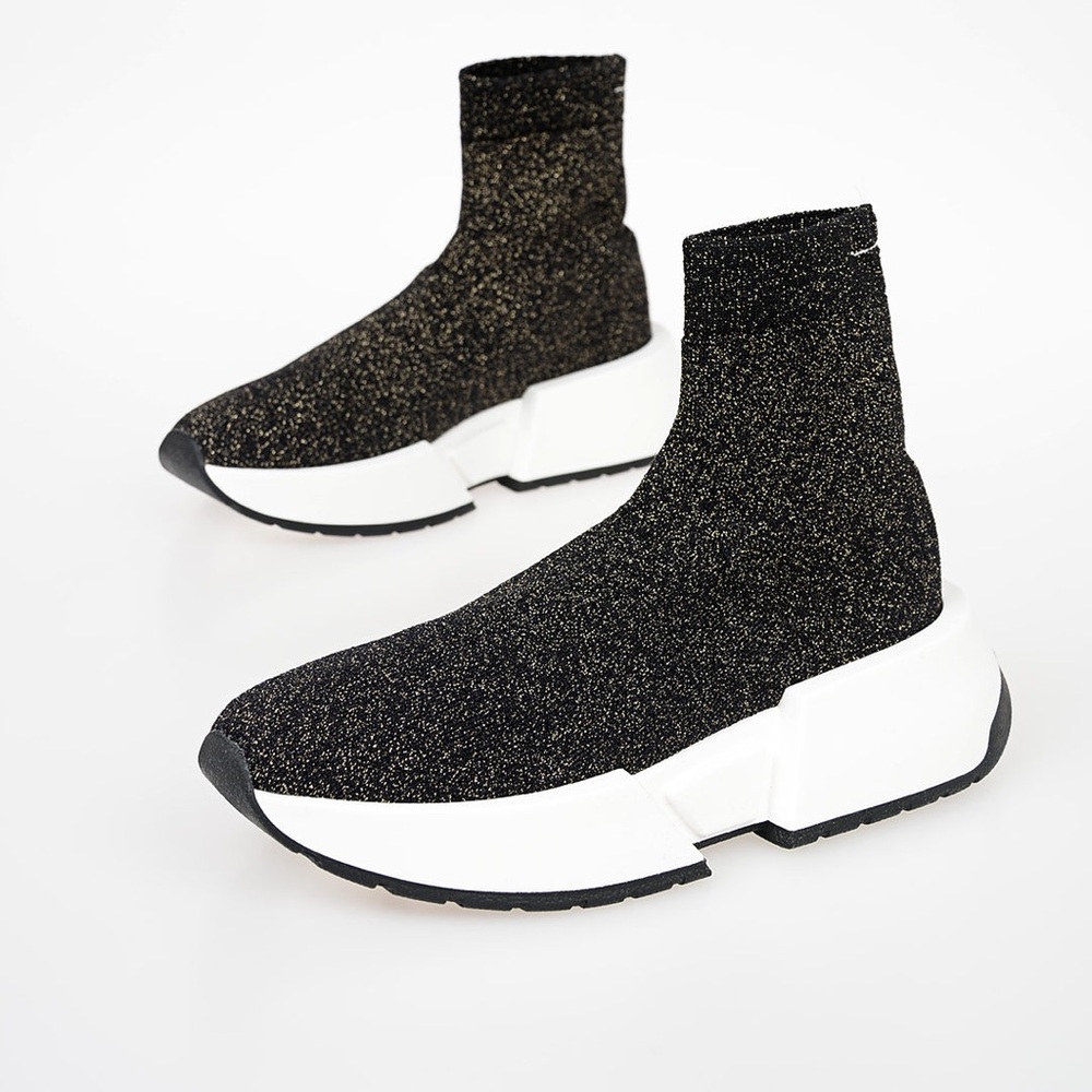 MM6 Madison Margiela Glitter Sock Sneakers